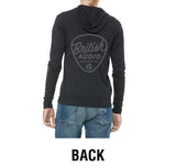 Nextorastore Unisex tri-blend zip up Hoodie Charcoal Black Medium - Nextorastore