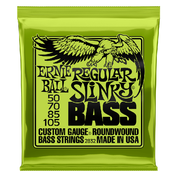 ERNIE BALL REGULAR SLINKY NICKEL WOUND ELECTRIC BASS STRINGS - 50-105 GAUGE - Nextorastore