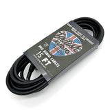 Nextorastore Pro Performance Silent Instrument Cable - Right Angle Silent to Straight (Black Jacket) - Nextorastore