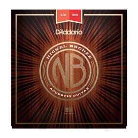 D'Addario NB1356 Nickel Bronze Acoustic Guitar Strings, Medium, 13-56 - Nextorastore