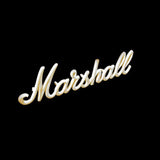 Marshall 6 inch OEM cream script logo badge vintage-style replacement