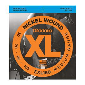 D'Addario EXL160 Nickel Wound Bass, Medium, 50-105, Long Scale - Nextorastore