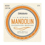 D'Addario EJ74 Mandolin Strings, Phosphor Bronze, Medium, 11-40 - Nextorastore