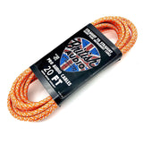 Nextorastore Pro Performance Silent Instrument Cable - Straight Silent to Straight (Orange & White Braid) - Nextorastore