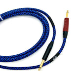 Nextorastore Pro Performance Silent Instrument Cable - Straight Silent to Straight (Blue & Black Braid) - Nextorastore