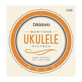 D'Addario EJ88B Nyltech Ukulele, Baritone - Nextorastore