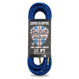 Nextorastore Pro Performance Silent Instrument Cable - Straight Silent to Straight (Blue & Black Braid) - Nextorastore
