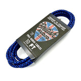 Nextorastore Pro Performance Silent Instrument Cable - Straight Silent to Straight (Blue & Black Braid) - Nextorastore