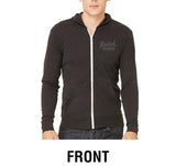 Nextorastore Unisex tri-blend zip up Hoodie Charcoal Black Small - Nextorastore