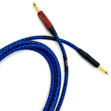 Nextorastore Pro Performance Silent Instrument Cable - Straight Silent to Straight (Blue & Black Braid) - Nextorastore