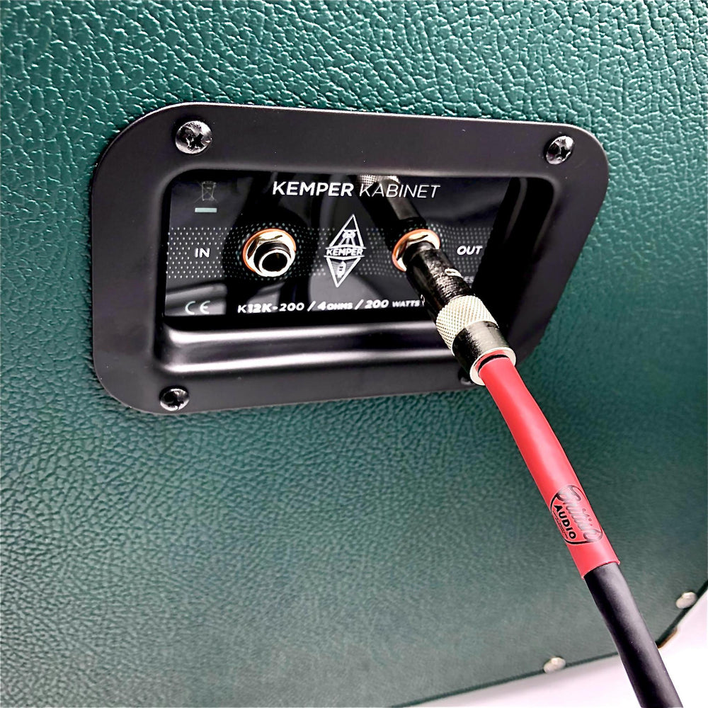 Reverse Polarity Speaker Cable for Kemper Kab - Straight to Straight (Black Jacket) 14 AWG 5ft - Nextorastore