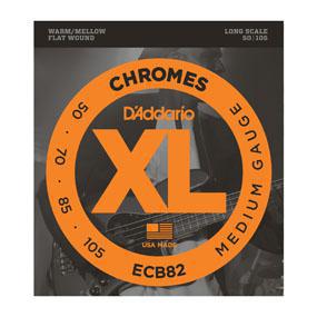 D'Addario ECB82 Chromes Bass, Medium, 50-105, Long Scale - Nextorastore